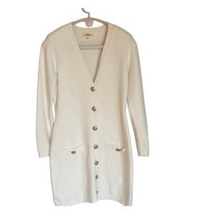 L'AGENCE Cream Cardigan Sweater